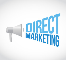 direct marketing megaphone message concept