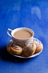 Homemade rolls with sugar