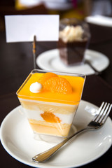 orange cupcake
