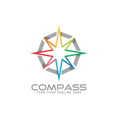 Line Compass logo icon