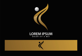 Leaf People Active Logo Vector