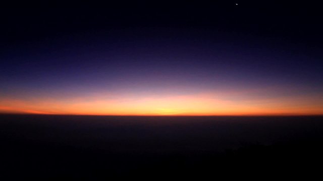paning view of sky before sunrise time 