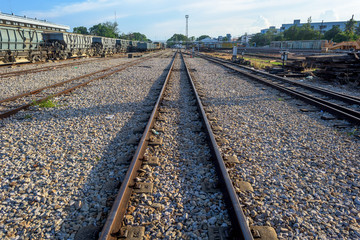 Close up of Rail Way Tracks