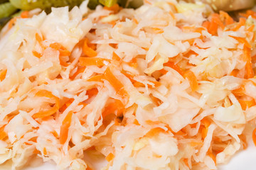 Delicious marinated sauerkraut.