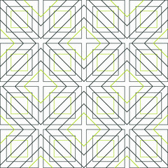 colored lines and polygons on a white background vector illustration