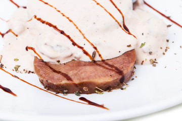 Delicious roasted veal tongue.