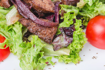 Grilled veal shish kebab.