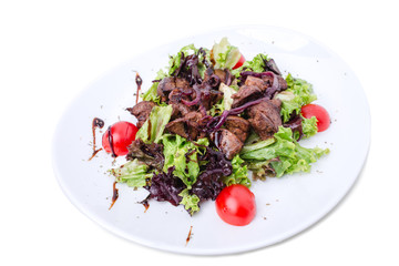 Grilled veal shish kebab.