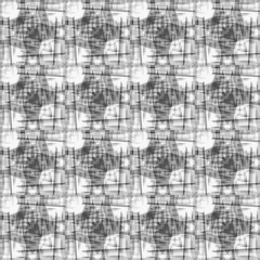 monochrome abstract geometric seamless pattern on a white background vector illustration
