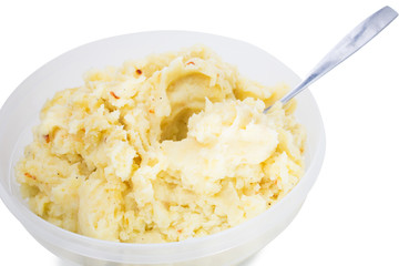 Portion of delicious mashed potatoes.