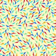 bright colored polygons on a light background seamless pattern vector illustration