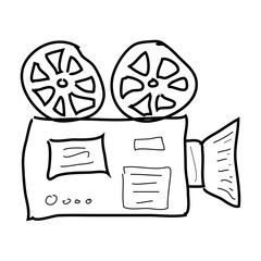 Simple doodle of a projector