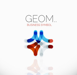 Logo, linear abstract geometric icon