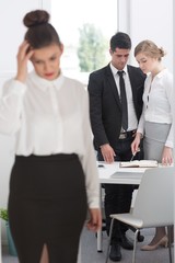 Despair employee after disciplinary meeting