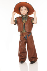 Boy in cowboy costume