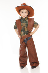 Boy in cowboy costume