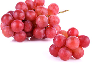 Red grape isolated on white background
