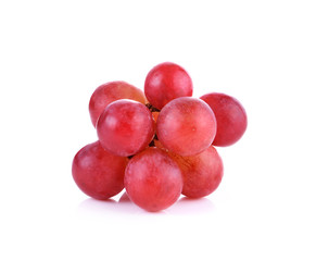 Red grape isolated on white background