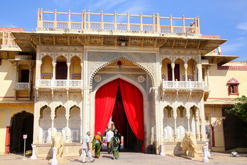 Rajendra Pol in Jaipur City Palace, Rajasthan, India