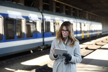 Travelling woman