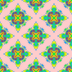 Obraz premium beautiful seamless pattern. Decorative elements.