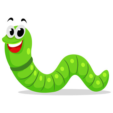 Illustration of a Cute Caterpillar Mascot