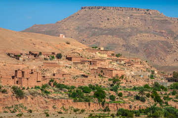 Village in the Ouarzazate, Morocco, Africa