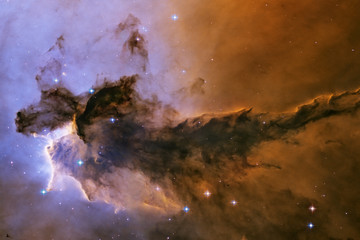 Eagle Nebula. Gas and dust rises from the stellar nursery.