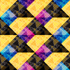 geometric abstract polygons seamless pattern vector illustration