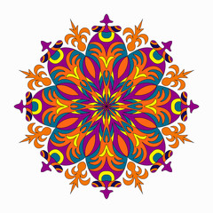 Mandala, tribal ethnic ornament. vector illustration
