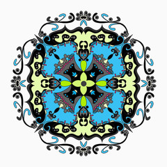 Mandala. Vintage elements. vector illustration