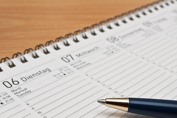 Stift mit Kalender