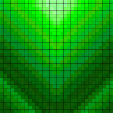 Green Pixels Geometric Background Vector Illustration