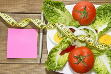 salad plate and post