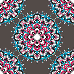 seamless pattern. Vintage decorative elements.