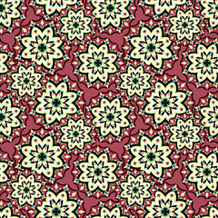 beautiful seamless pattern. decorative elements vector illustration