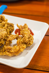 fried chicken closeup