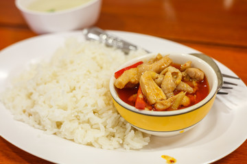 Curry Chicken with Rice