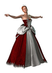 Fairytale Princess on White