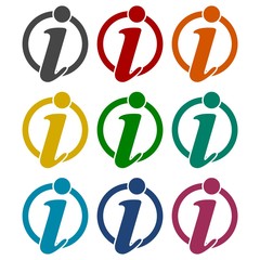 Information icons set