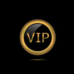 VIP golden badge