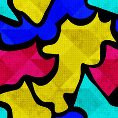 Graffiti abstract seamless pattern grunge effect vector illustration
