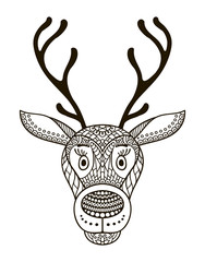 Isolated deer - vector illustration