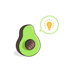 Avocado vector illustration