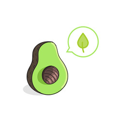 Avocado vector illustration