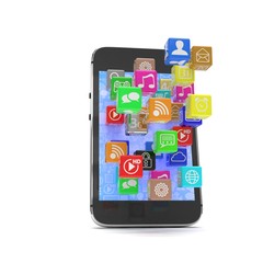 icon app fall in smart phone