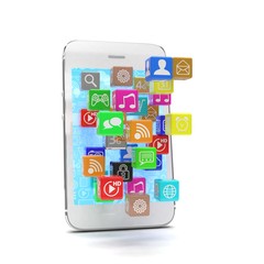 icon app fall in smart phone