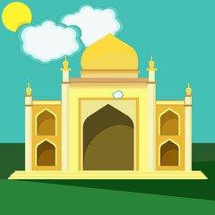 Mosque. Building of middle east