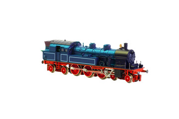 Dampflokomotive ( Dampflok) T18_Blau
