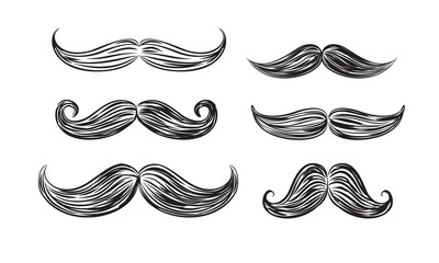 black mustache icons